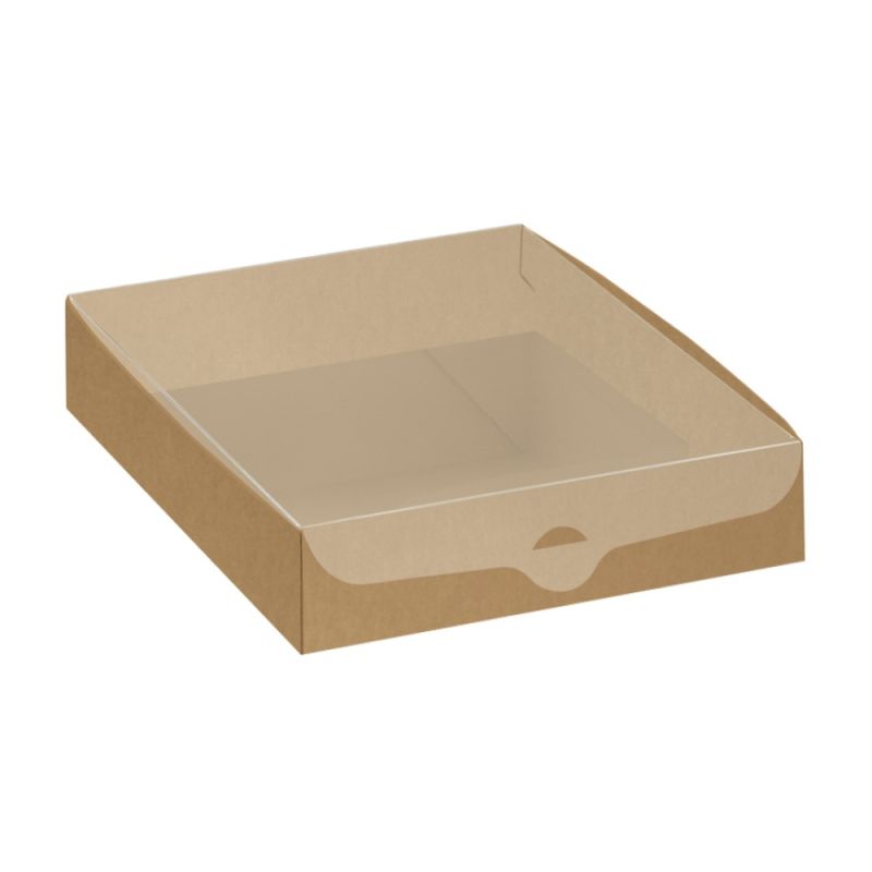 10X AVANA 20x15x3.5 cm Scatola bomboniera DOLCEZZA con coperchio in PET