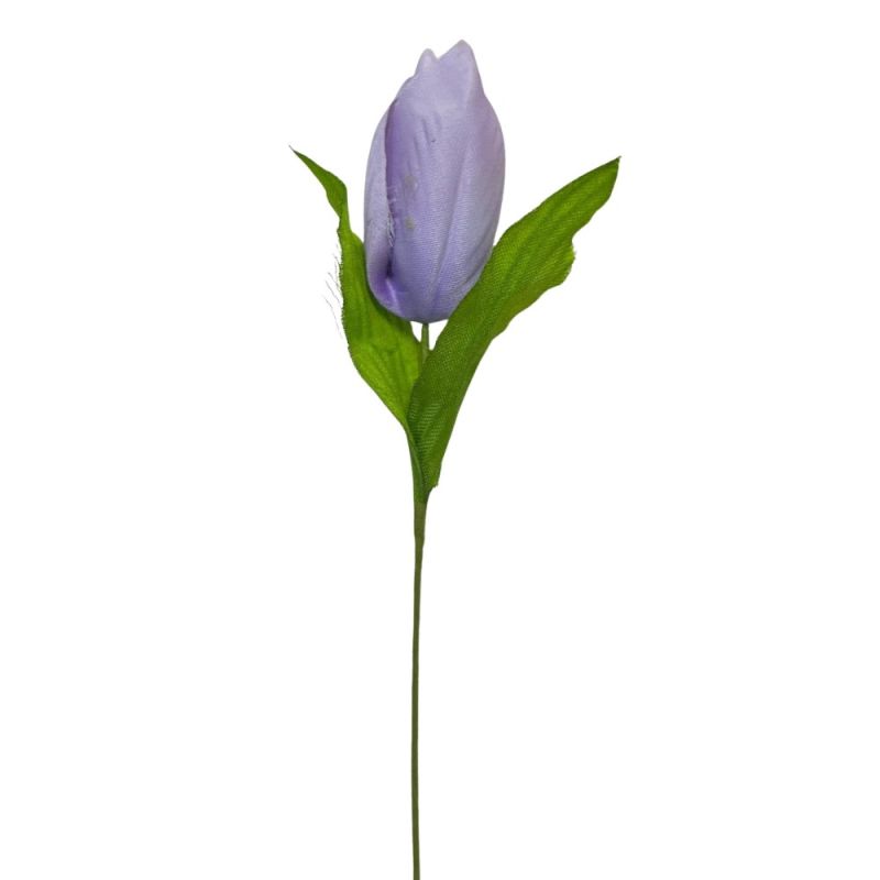 12 PZ Fiore Artificiale BOMBONIERA TULIPANO Grande colore LILLA