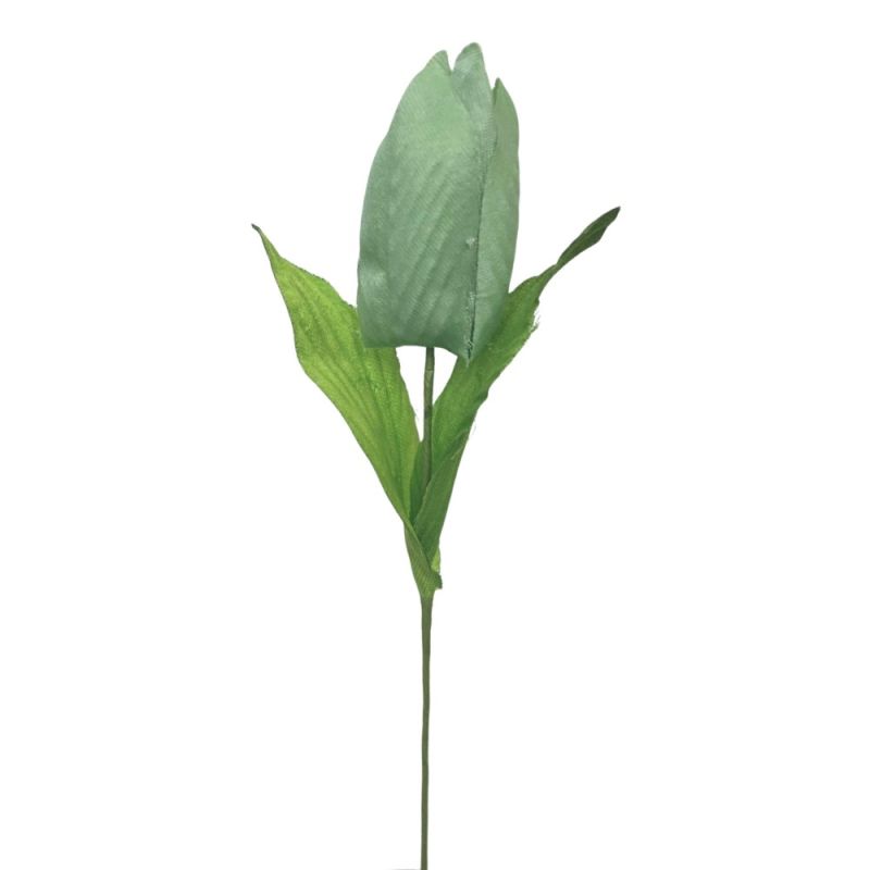 Fiore Artificiale BOMBONIERA TULIPANO Grande colore VERDE
