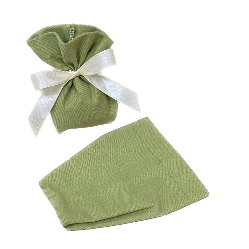 49 PZ ALICE Sacchetto Portaconfetti VERDE 12.5x9 cm BOMBONIERA