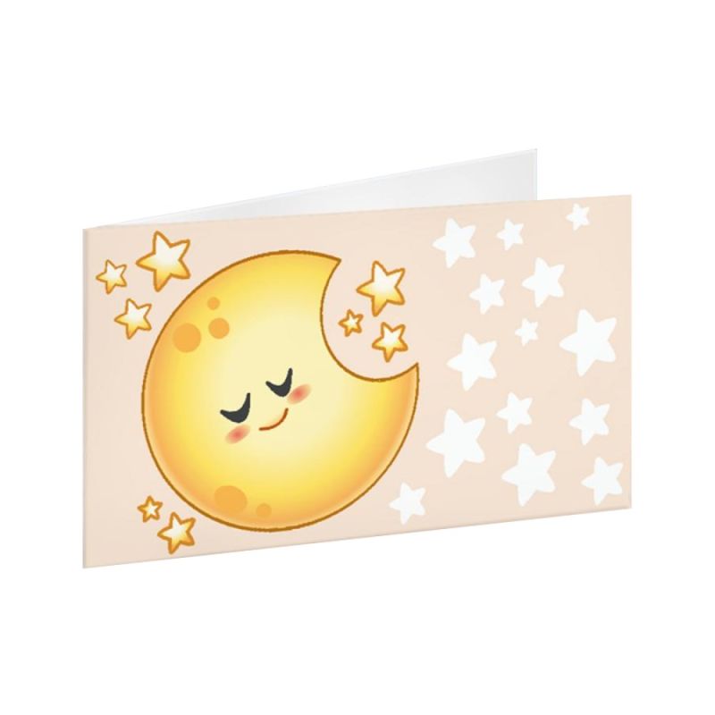 100 PZ Bigliettini bigliettino bomboniera con LUNA E STELLE