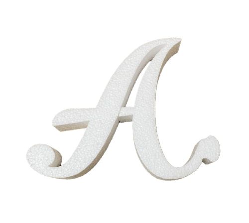 Lettera puzzle corsivo A MAIUSCOLA in polistirolo PER CREARE NOMI